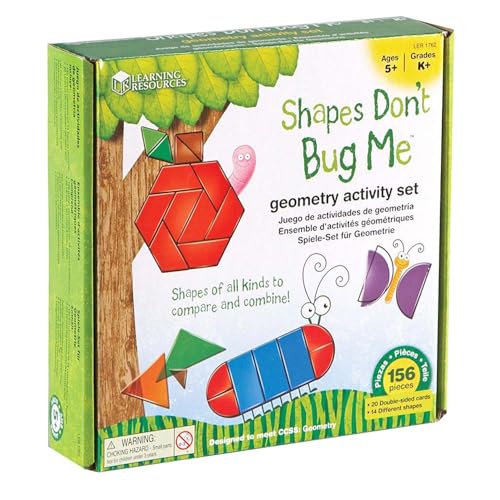 ラーニング リソーシーズ Shapes Don’t Bug Me(TM) Geometry Activity Set 昆虫たちと一緒に図形アクティビティセット LER 1762
