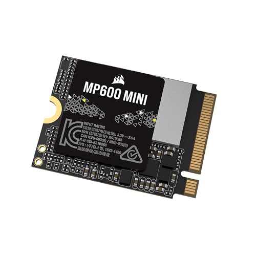 CORSAIR MP600 MINI シリーズ 3D TLC NAND採用 1TB PCIe Gen4 x4 NVMe M.2 2230 7000MB/s Steam Deck/Claw A1M/ROG Ally適用 CSSD-F1000GBMP600MNR2