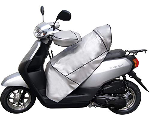 スクーター用レッグカバー(ヒザあて) シルバー 防寒・防風・防塵 REG-S-S