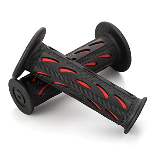 デイトナ(Daytona) PROGRIP(プログリップ) バイク用 グリップ ハンドル径φ22.2(原付)用 115mm 耐振ゲル エンド非貫通 724Miniタイプ レッド 98070