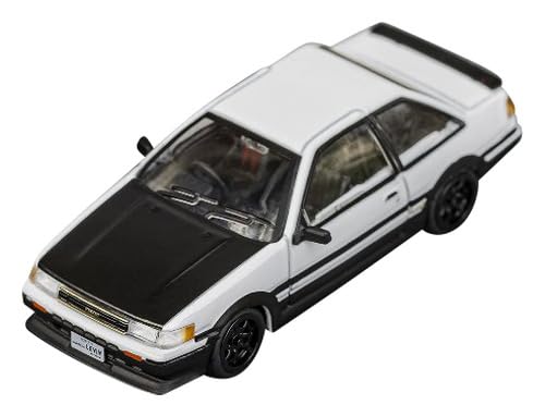 DIECASTTEAM 1/64 トヨタ カローラ レビン ホワイト/ブラックフード 完成品 LL-009-145