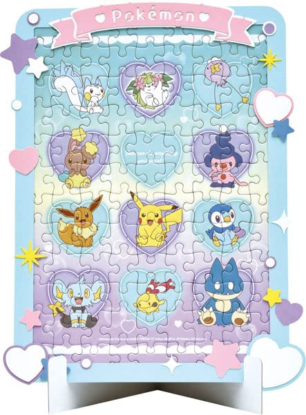 エンスカイ(ENSKY) ポケットモンスター Pokémon Heart Bubble 22*28.4cm アートデコレーション ペーパー ジグソーパズル 108ピース JIGSAW PUZZLE 108-DP04