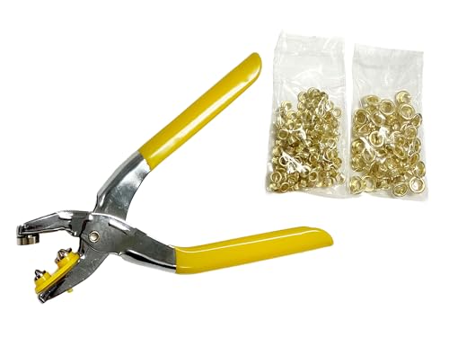 用途:書類とじ・バッグ・文具・靴・テントなどの補修・補強用全長:200mm質量:192g使用可能素材:厚紙・ビニール・皮革・布・レザー下穴サイズ径:直径5mm・直径7mm取付可能素材厚さ:5mm・厚さ約2mm、7mm・厚さ2.5mm材質:本体:スチール、グリップ:ポリ塩化ビニール