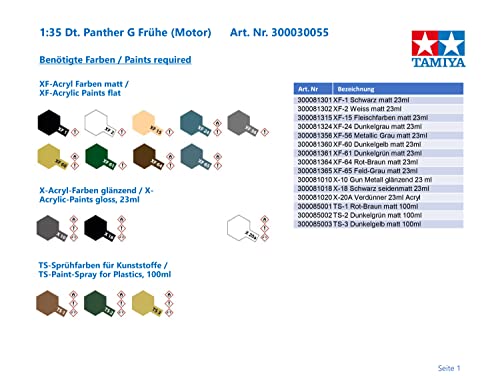 ���ߥ�(TAMIYA) 1/35 ��֥��꡼�� No.55 �ɥ���Φ�� �ѥ󥵡�G ����� ���󥰥�⡼�����饤������ �ץ��ǥ� 30055