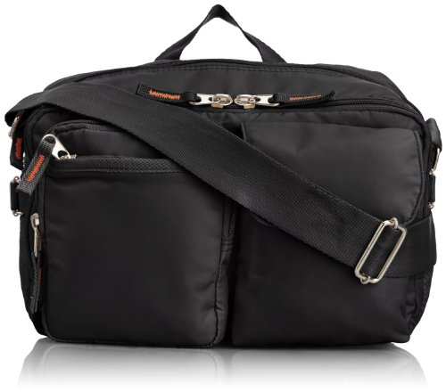 原産国:中国 表地: ナイロン100% タテ18cmxヨコ28cmxマチ11.5cmx持ち手の高さ46cm ポケットの数:8(外側7/内側1) 重量:280g 持ち手の全長:132cm