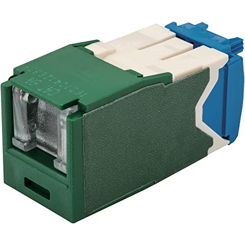 パンドウイット Cat6A シャッター付モジュラージャック 緑 CJH6X88TGGR