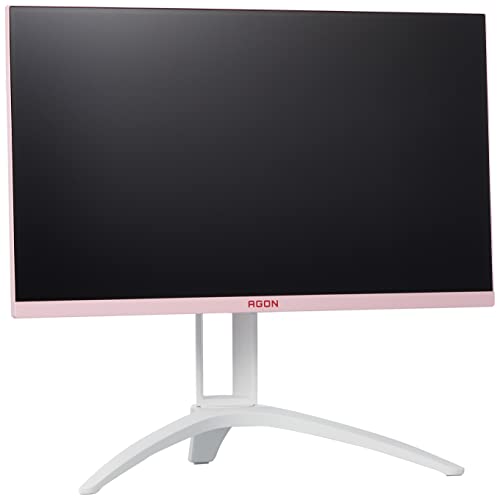 色:ホワイト&ピンク AOC ゲーミング モニター ディスプレイ AG273FXR/11 (27インチ/ゲーミング/144Hz/1ms/IPS/FHD/DP/VGA/HDMI2.0 x 2/DP1.4 x1)