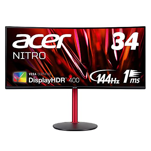 Acer ߥ󥰥˥ Nitro XZ342CUPbmiiphx 34Ѷ VA  UWQHD 1500R 144Hz(Displayport) 100Hz(HDMI)1ms(VRB)Adaptive-Sync VESA DisplayHDR 400 178* HDMI 2.0 ԡ VESAޥб ⤵Ĵ