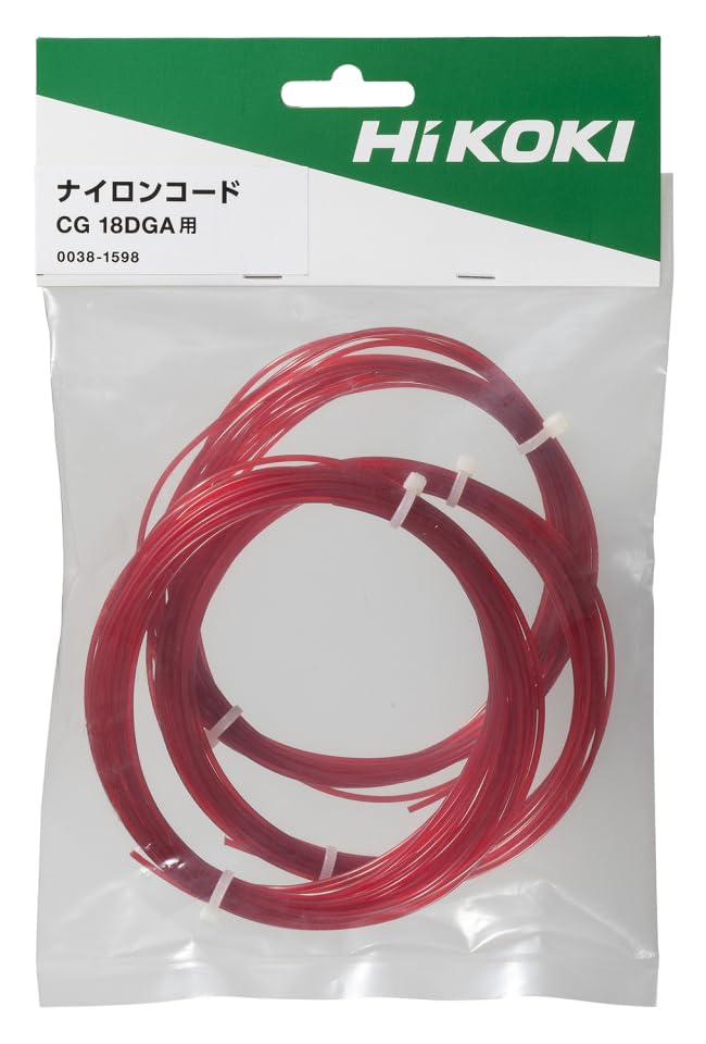 HiKOKI(ハイコーキ) 充電式 草刈機 CG18DGA 用 ナイロンコード φ1.6mm*5m 3本入 0038-1598