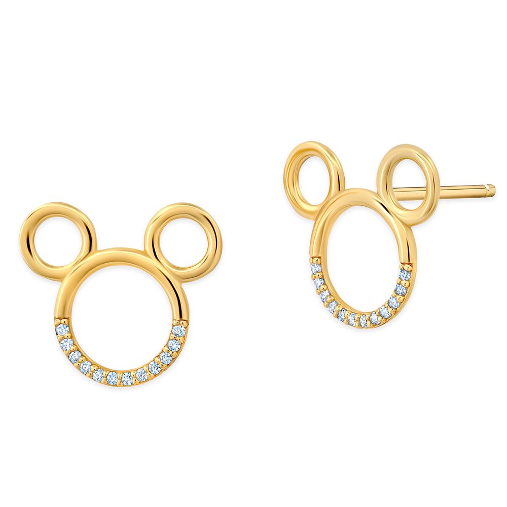 Rakuten - 【取寄せ】 ディズニー Disney US公式商品 ミッキーマウス ミッキー ピアス ジュエリー アクセサリー クリスル CRISLU [並行輸入品] Mickey Mouse Icon Earrings by CRISLU グッズ ストア プレゼント ギフト 誕生日 人気