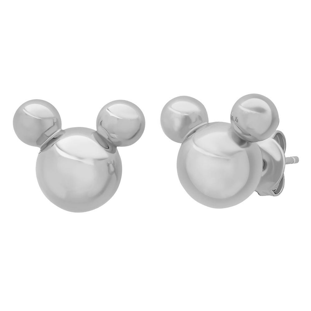 Rakuten - 【取寄せ】 ディズニー Disney US公式商品 ミッキーマウス ミッキー ピアス ジュエリー アクセサリー クリスル CRISLU [並行輸入品] Mickey Mouse Icon Sterling Silver Earrings by CRISLU グッズ ストア プレゼント ギフト 誕生日 人気