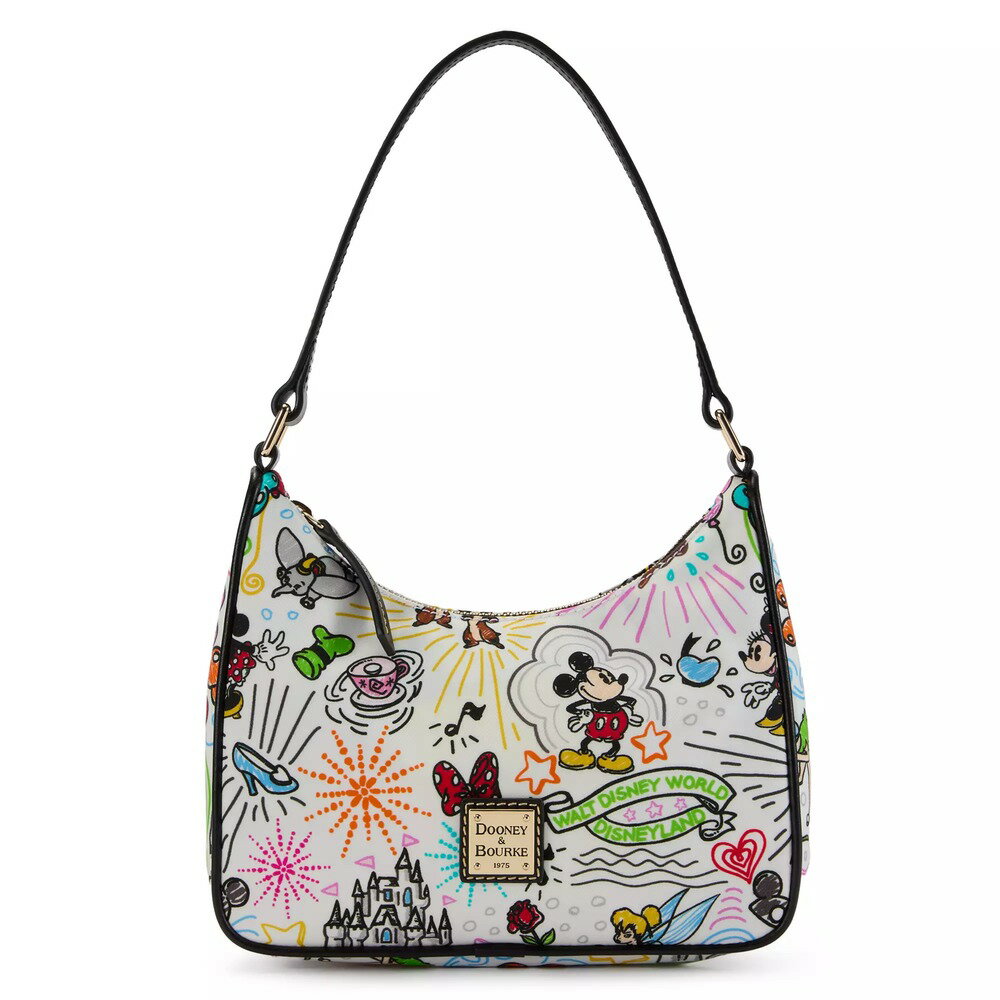 Rakuten - 【取寄せ】 ディズニー Disney US公式商品 ドゥニーバーク Dooney & Bourke バッグ バック 鞄 かばん [並行輸入品] Disney Sketch Dooney & Bourke Baguette Bag グッズ ストア プレゼント ギフト 誕生日 人気