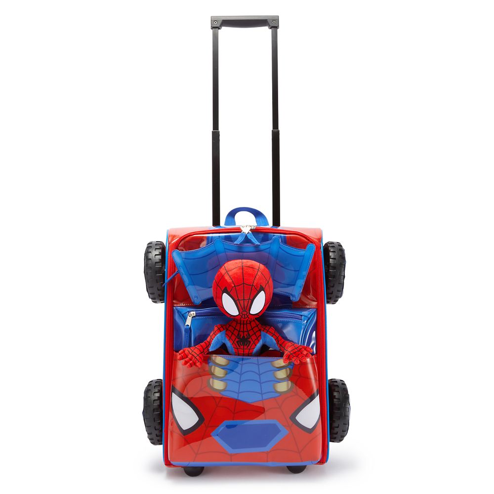 【取寄せ】 ディズニー Disney US公式商品 スパイディとすごいなかまたち 子供 キッズ 女の子 男の子 キャリーバッグ 鞄 カバン スーツケース 旅行 バッグ ラゲージ キャリーケース ころころ かばん [並行輸入品] Spidey Rolling Luggage for Kids ? Spidey and His Amazi