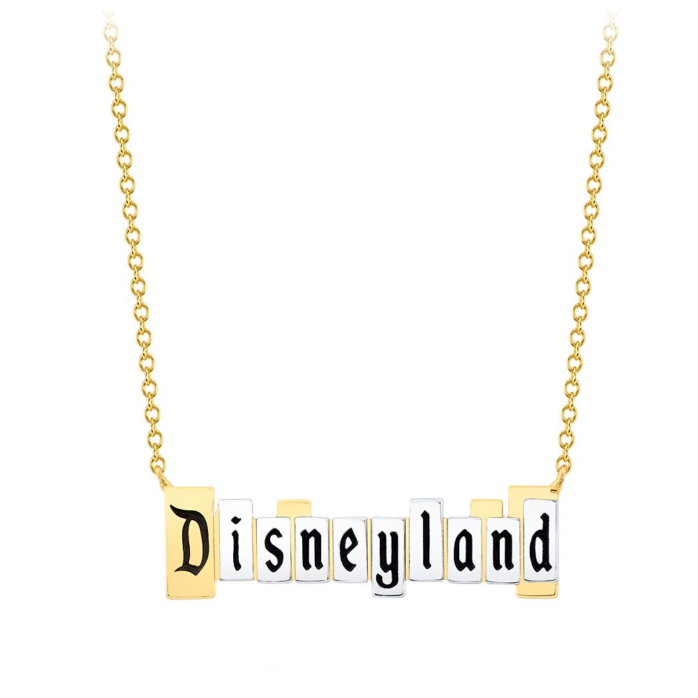 Rakuten - 【取寄せ】 ディズニー Disney US公式商品 ディズニーランド ネックレス ジュエリー アクセサリー クリスル CRISLU [並行輸入品] Disneyland Marquee Necklace by CRISLU ? Disneyland 70th Anniversary グッズ ストア プレゼント ギフト 誕生日 人気