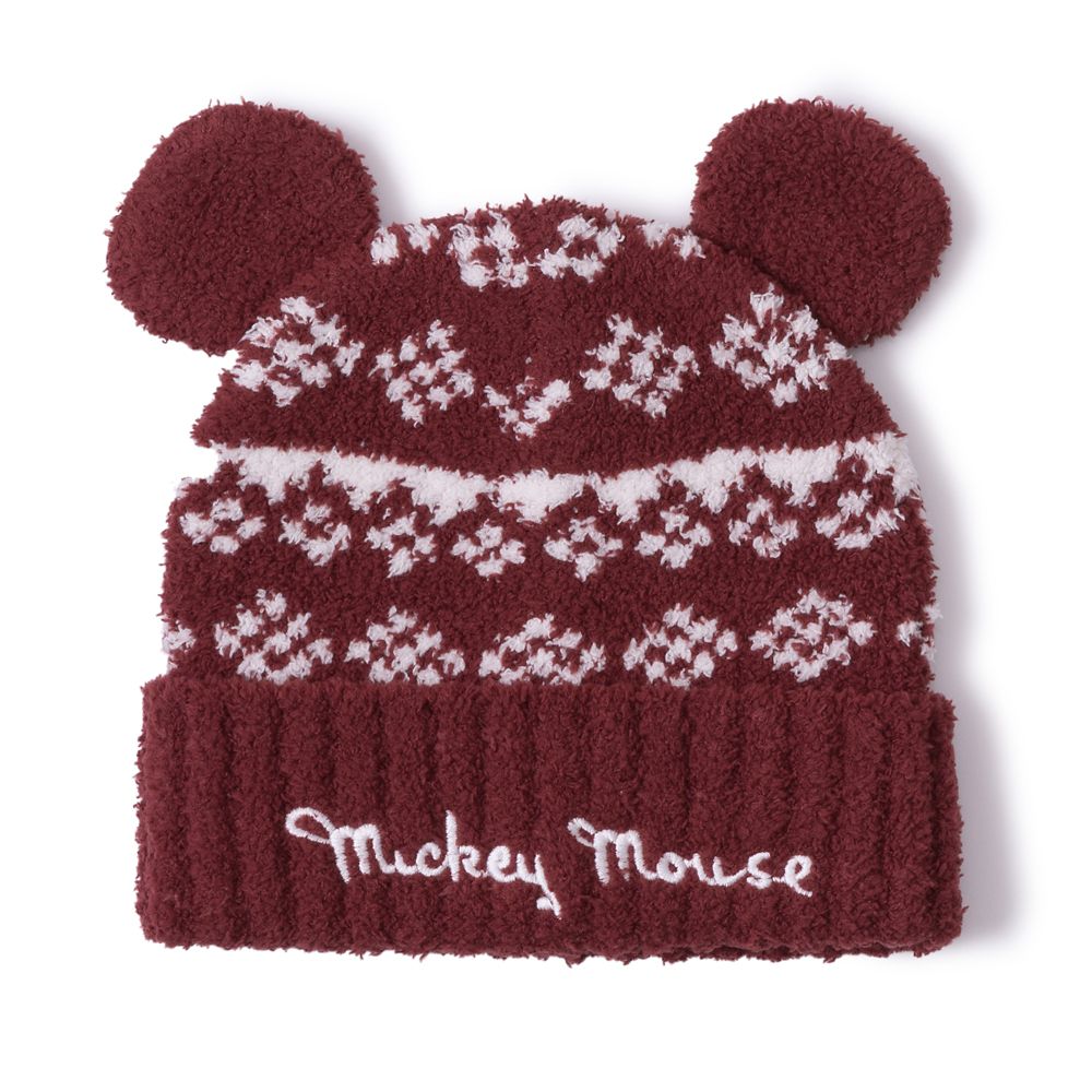 Rakuten - 【取寄せ】 ディズニー Disney US公式商品 ミッキーマウス ミッキー ドリーム 子供 キッズ 女の子 男の子 イヤーハット 耳 帽子 ハット イヤーキャップ ニット帽 キャップ 服 子供用 ベアフットドリームズ [並行輸入品] Mickey Mouse Fair Isle Ear Hat Beanie for Toddler