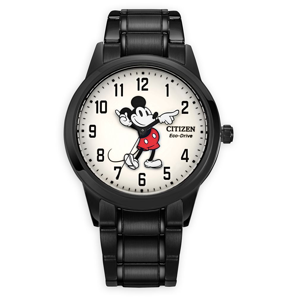 【取寄せ】 ディズニー Disney US公式商品 ミッキーマウス ミッキー 腕時計 時計 ステンレス製 シチズン 大人用 大人 [並行輸入品] Mickey Mouse Stainless Steel Eco-Drive Watch for Adults …