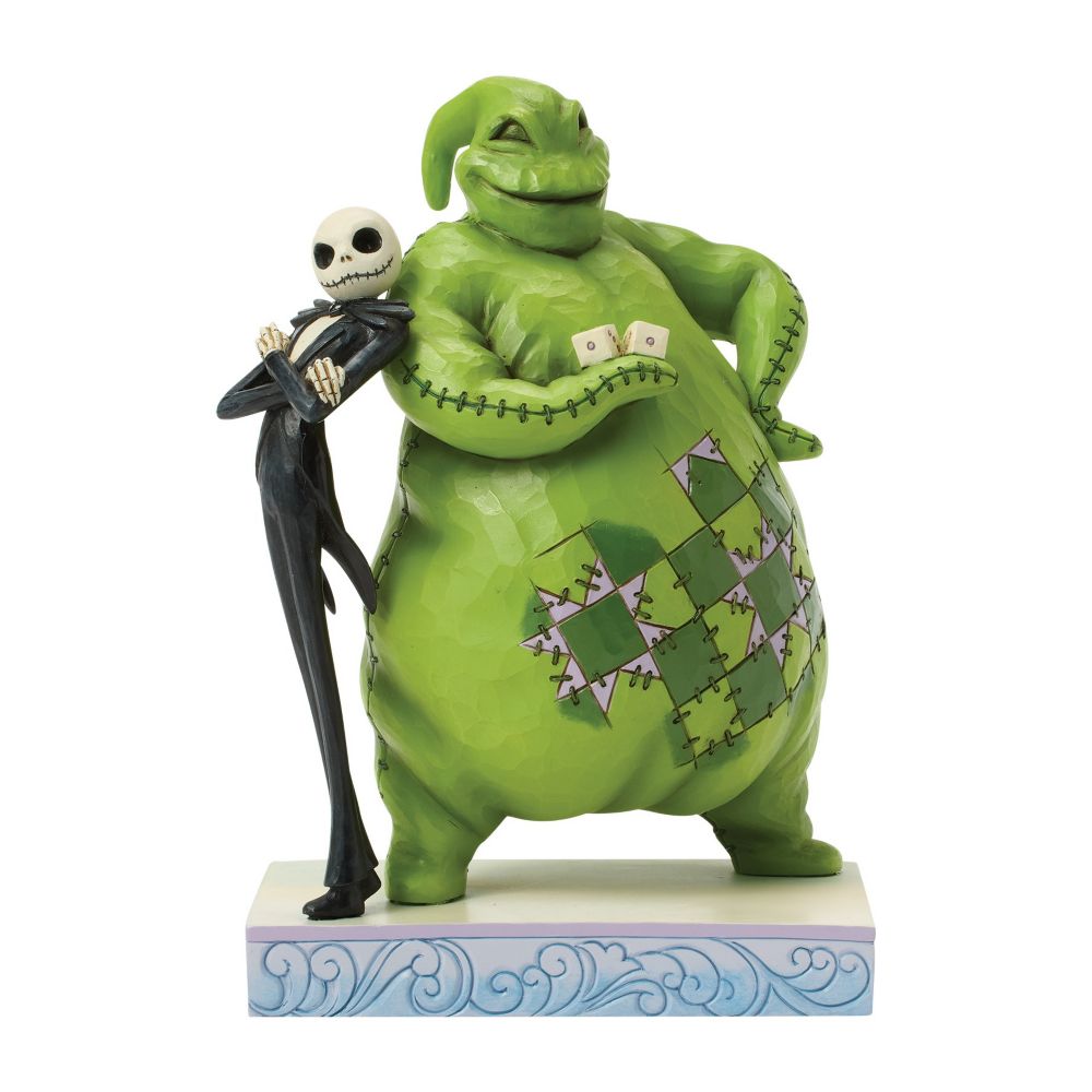 Rakuten - 【取寄せ】 ディズニー Disney US公式商品 ナイトメアービフォアクリスマス ジャックスケリントン ナイトメアビフォアクリスマス ウギーブギー 置物 フィギュア ジムショア 人形 クリスマス おもちゃ [並行輸入品] Jack Skellington and Oogie Boogie ''One More Roll'' Fi