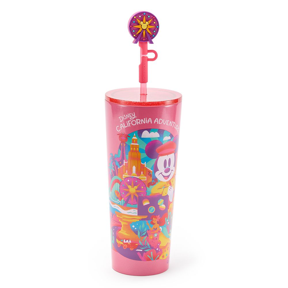 Rakuten - 【取寄せ】 ディズニー Disney US公式商品 カリフォルニアアドベンチャー アトラクション スターバックス タンブラー カップ 水筒 コップ 食器 ストロー ストロー付き ステンレス製 アドベンチャー [並行輸入品] Disney California Adventure 24 oz. Stainless Steel Starb