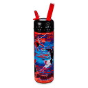 y񂹁z fBYj[ Disney USi XpC_[}  EH[^[{g Xg[ {g [sAi] Spider-Man: Across the Spider-Verse Water Bottle with Built-In Straw ObY XgA v[g Mtg NX}X a lC