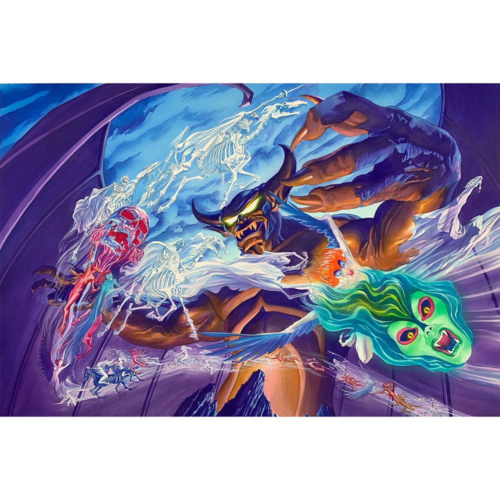Rakuten - 【取寄せ】 ディズニー Disney US公式商品 ファンタジア ミッキーマウス ミッキー 魔法使い 弟子 限定版 限定 キャンバス キャンバスアート 絵画 絵 アート インテリア 壁 装飾 デザイン [並行輸入品] Chernabog ''Bald Mountain'' Gallery Wrapped Canvas by Alex Ross ?