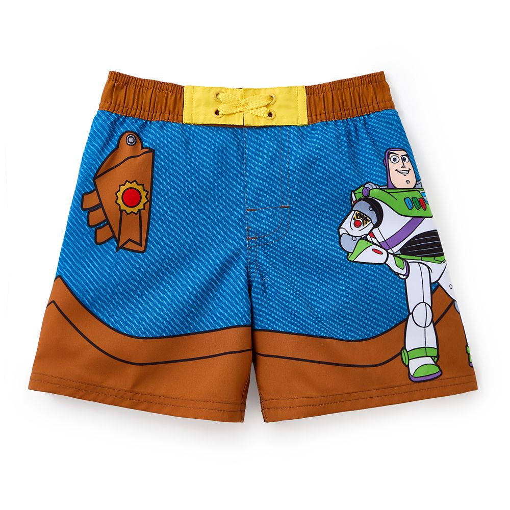 樂天商城 - 【取寄せ】 ディズニー Disney US公式商品 トイストーリー ウッディ カウボーイ 子供 キッズ 女の子 男の子 おもちゃ 玩具 トイ 水着 トランクス スイムパンツ パンツ ボトム 服 トランク 収納 スイムウェア [並行輸入品] Woody Swim Trunks for Kids ? Toy Story グ