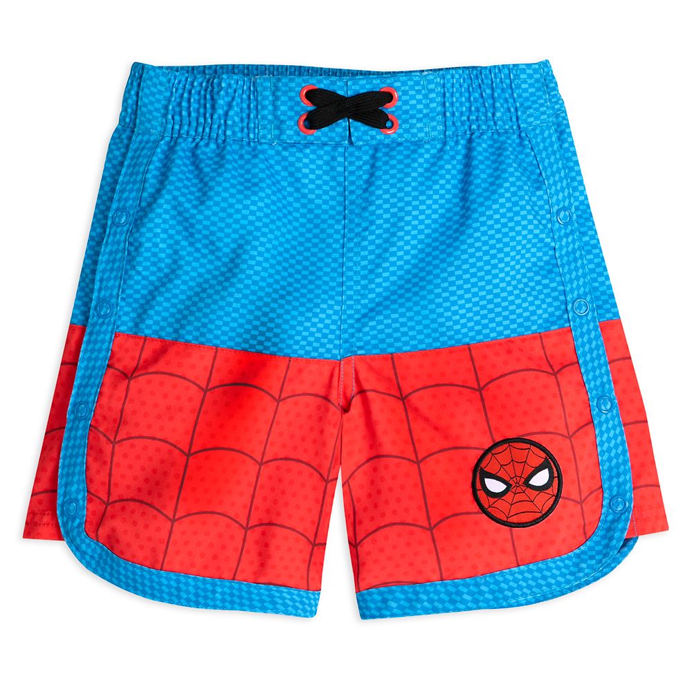 【取寄せ】 ディズニー Disney US公式商品 スパイダーマン 子供 キッズ 女の子 男の子 水着 トランクス スイムパンツ パンツ ボトム 服 トランク 収納 スイムウェア [並行輸入品] Spider-Man Adaptive Swim Trunks for Kids グッズ ストア プレゼント ギフト 誕生日 人