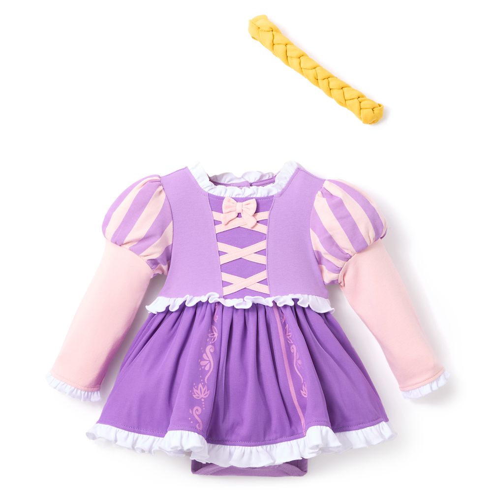 Rakuten - 【取寄せ】 ディズニー Disney US公式商品 塔の上 ラプンツェル プリンセス 赤ちゃん ベビー 幼児 女の子 男の子 コスチューム 衣装 ドレス 服 コスプレ ハロウィン ハロウィーン ロンパース ボディスーツ ボディースーツ セット ベビー [並行輸入品] Rapunzel Costume