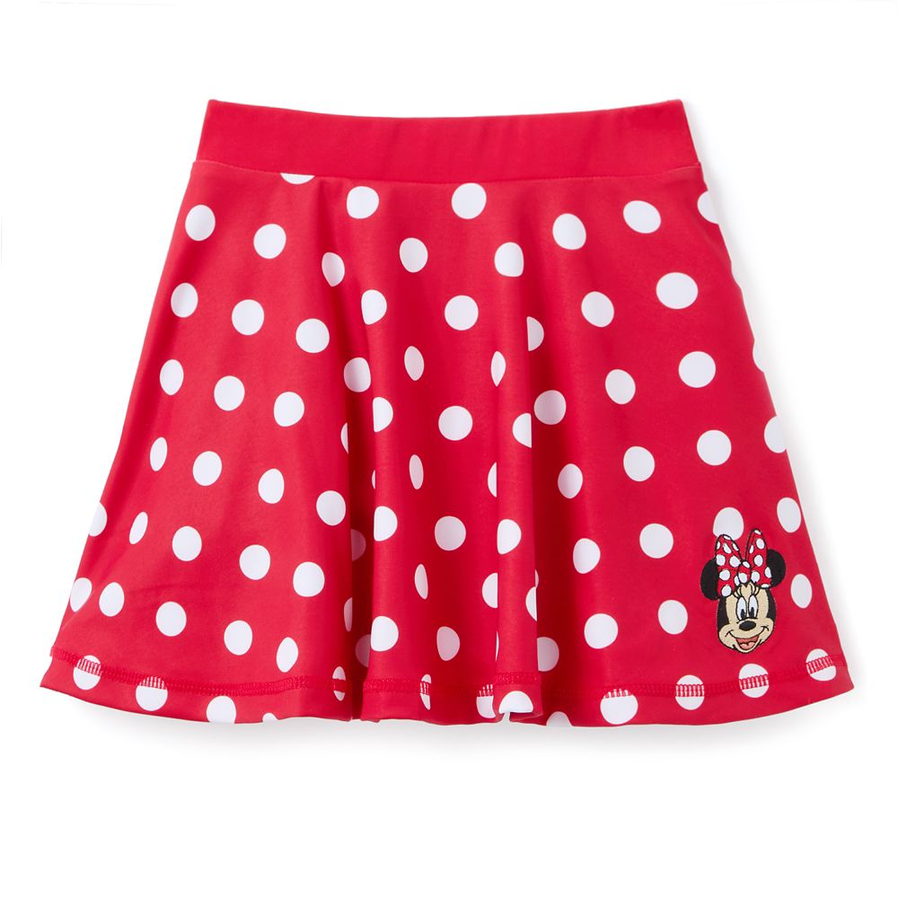 Rakuten - 【取寄せ】 ディズニー Disney US公式商品 ミニーマウス ミニー ドット 子供 キッズ 女の子 男の子 スカート ボトムス 服 ショーツ パンツ 水玉模様 水玉 [並行輸入品] Minnie Mouse Polka Dot Skirt with Built-in Shorts for Kids グッズ ストア プレゼント ギフト
