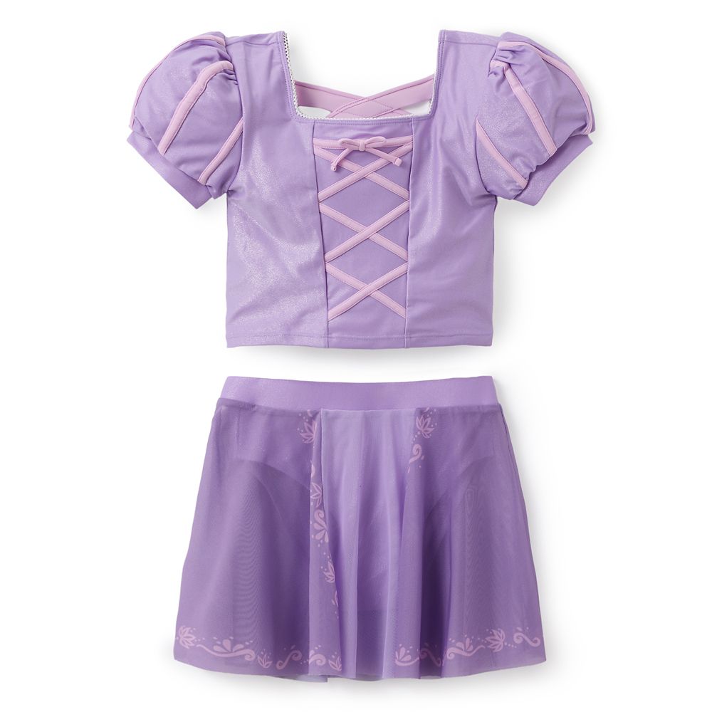 Rakuten - 【取寄せ】 ディズニー Disney US公式商品 塔の上 ラプンツェル プリンセス 女の子 ガールズ 子供 水着 コスチューム 衣装 ドレス 服 コスプレ ハロウィン ハロウィーン セット 女の子用 子供用 スイムウェア [並行輸入品] Rapunzel Deluxe Costume Swim Set for Girls