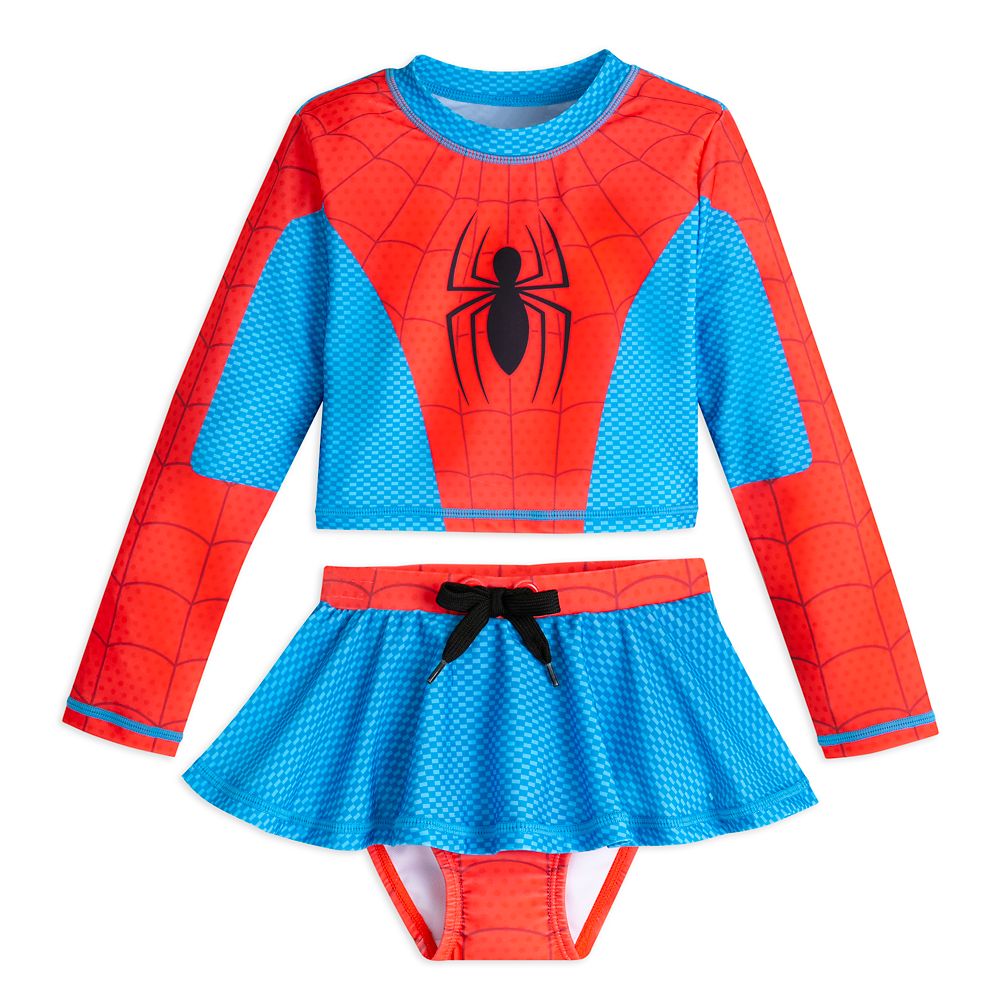 Rakuten - 【取寄せ】 ディズニー Disney US公式商品 スパイダーマン 女の子 ガールズ 子供 水着 スイムウェア 2点 女の子用 子供用 服 [並行輸入品] Spider-Man Swimsuit for Girls ? Two-Piece グッズ ストア プレゼント ギフト 誕生日 人気