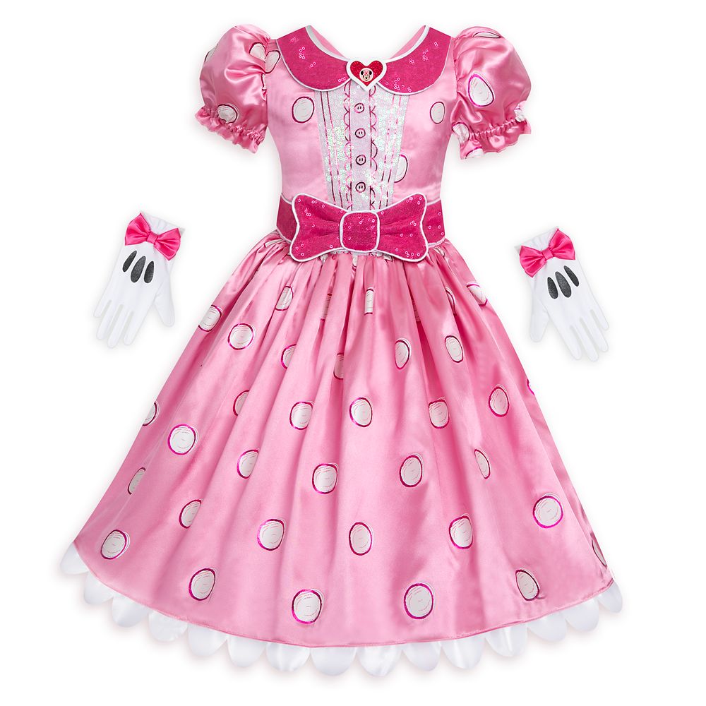 乐天商城 - 【取寄せ】 ディズニー Disney US公式商品 ミニーマウス ミニー 子供 キッズ 女の子 男の子 コスチューム 衣装 ドレス 服 コスプレ ハロウィン ハロウィーン ピン コレクターグッズ おもちゃ [並行輸入品] Minnie Mouse Costume for Kids ? Pink グッズ ストア プレゼ