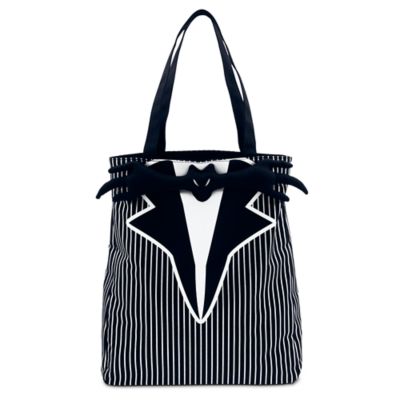 【1-2日以内に発送】ディズニー Disney US公式商品 ジャックスケリントン ナイトメアビフォアクリスマス トートバッグ バック 鞄 かばん 手提げ バッグ [並行輸入品] Jack Skellington Tuxedo Tote Bagのサムネイル