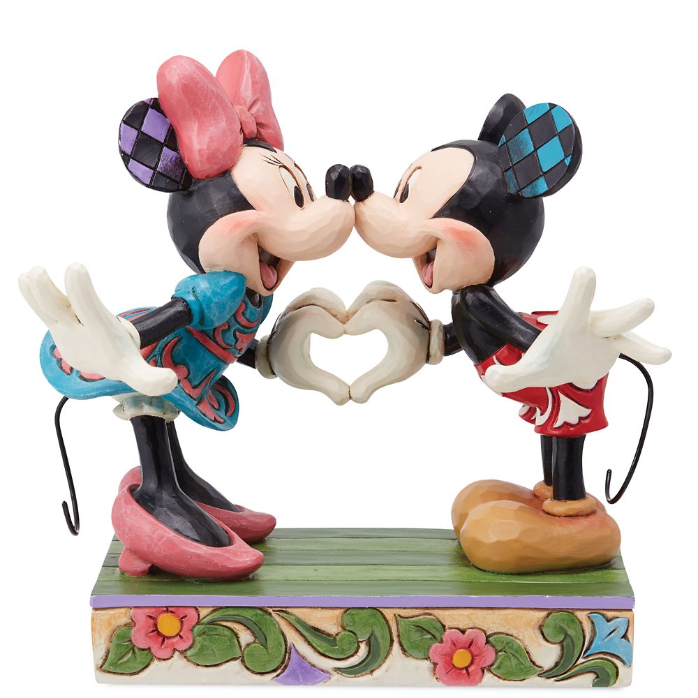 Rakuten - 【取寄せ】 ディズニー Disney US公式商品 ミッキーマウス ミッキー ミニーマウス ミニー サイン 置物 フィギュア ジムショア 人形 おもちゃ 標識 標示 [並行輸入品] Mickey and Minnie Mouse ''A Sign of Love'' Figure by Jim Shore グッズ ストア プレゼント ギフト
