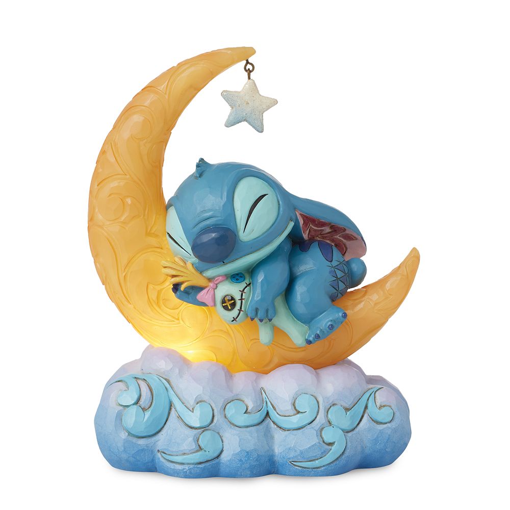 【取寄せ】 ディズニー Disney US公式商品 スティッチ リロとスティッチ リロ ドリーム スクランプ 置物 フィギュア ジムショア 人形 光る ライトアップ おもちゃ 並行輸入品 Stitch and Scrump 039 039 Sweet Dreams 039 039 Light-Up Figure by Jim Shore Lilo Stitch グ