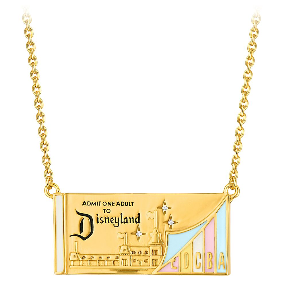 Rakuten - 【取寄せ】 ディズニー Disney US公式商品 ディズニーランド ネックレス ジュエリー アクセサリー チャーム 飾り チケット レベッカフック [並行輸入品] Disneyland Ticket Book Charm Necklace by Rebecca Hook グッズ ストア プレゼント ギフト 誕生日 人気