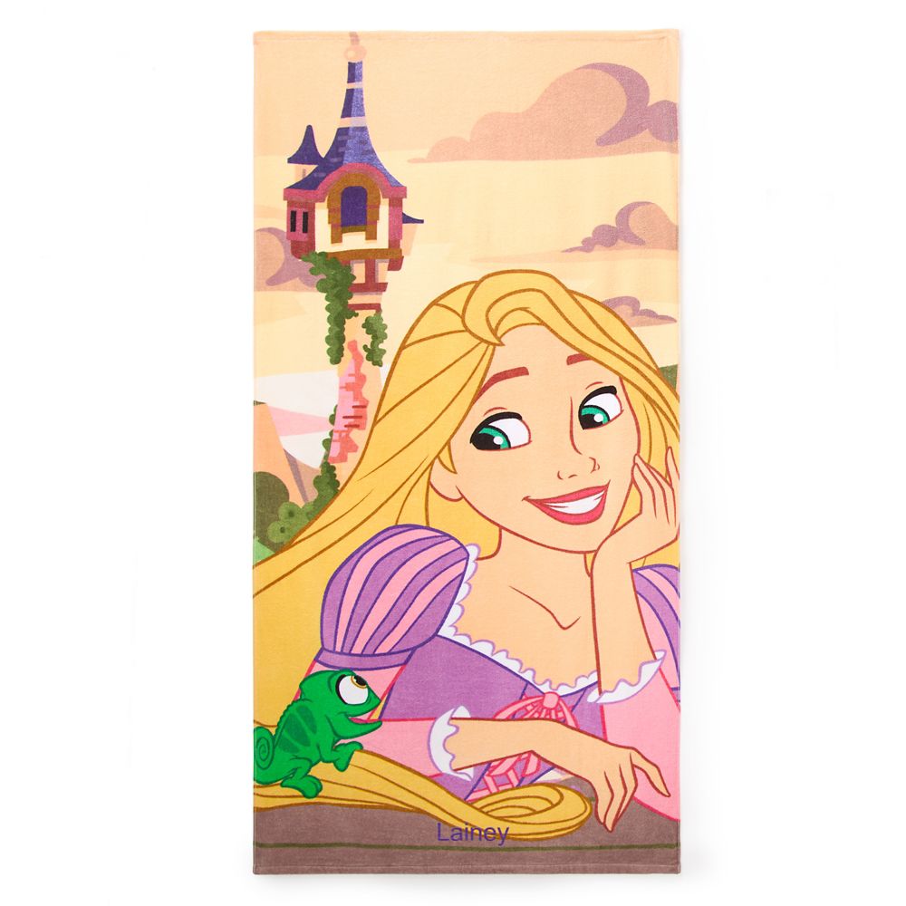 Rakuten - 【取寄せ】 ディズニー Disney US公式商品 塔の上 ラプンツェル プリンセス タオル 布巾 ビーチタオル バスタオル [並行輸入品] Rapunzel Beach Towel ? Personalized グッズ ストア プレゼント ギフト 誕生日 人気