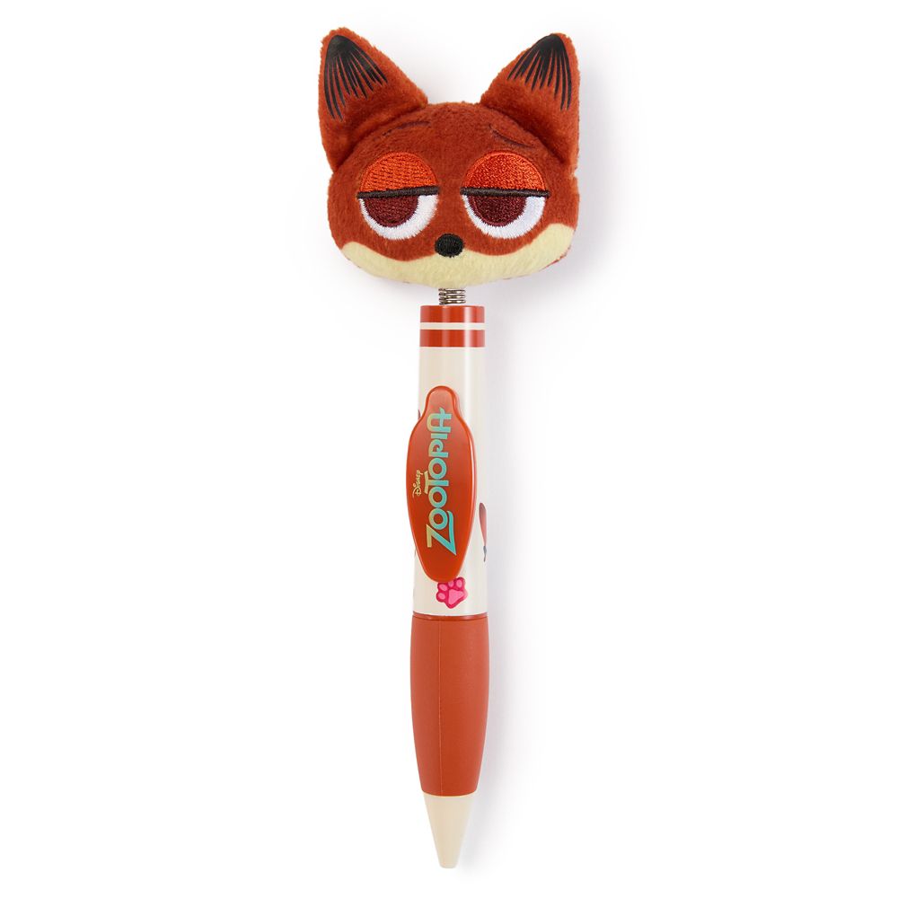 Rakuten - 【取寄せ】 ディズニー Disney US公式商品 ズートピア Zootopia ニック ニックワイルド きつね 狐 キツネ zootopia ペン 筆記具 文具 文房具 ぬいぐるみ 人形 おもちゃ [並行輸入品] Nick Wilde Plush Bobble-Head Pen ? Zootopia グッズ ストア プレゼント ギフト 誕