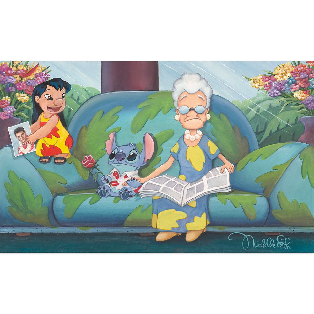 Graphic - 【取寄せ】 ディズニー Disney US公式商品 スティッチ リロとスティッチ リロ 限定版 限定 キャンバス [並行輸入品] Lilo & Stitch ''Acts of Kindness'' Canvas Artwork by Michelle St.Laurent ? Limited Edition グッズ ストア プレゼント ギフト 誕生日 人気