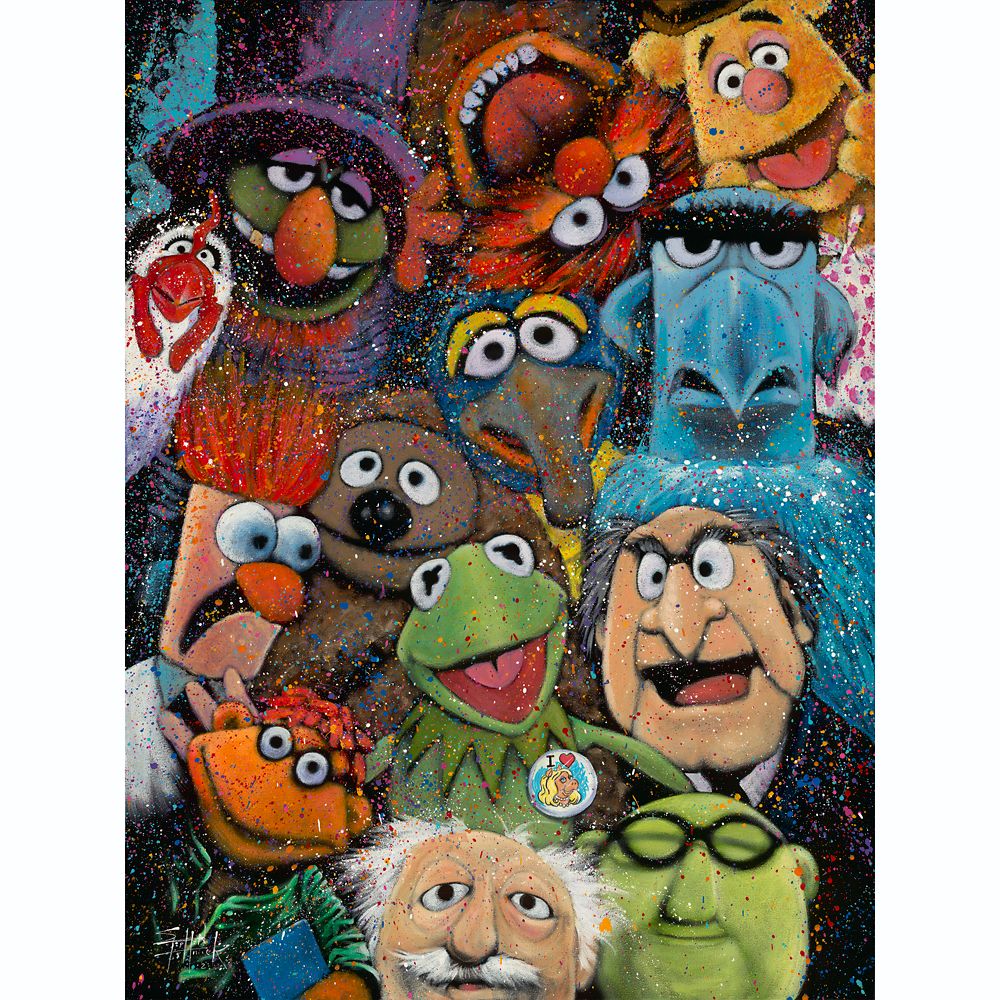 【取寄せ】 ディズニー Disney US公式商品 マペットショー Muppet 限定版 限定 キャンバス キャンバスアート 絵画 絵 アート インテリア 壁 装飾 デザイン [並行輸入品] The Muppets ''The Muppet Show'' Gallery Wrapped Canvas by Stephen Fishwick ? Limited Editi