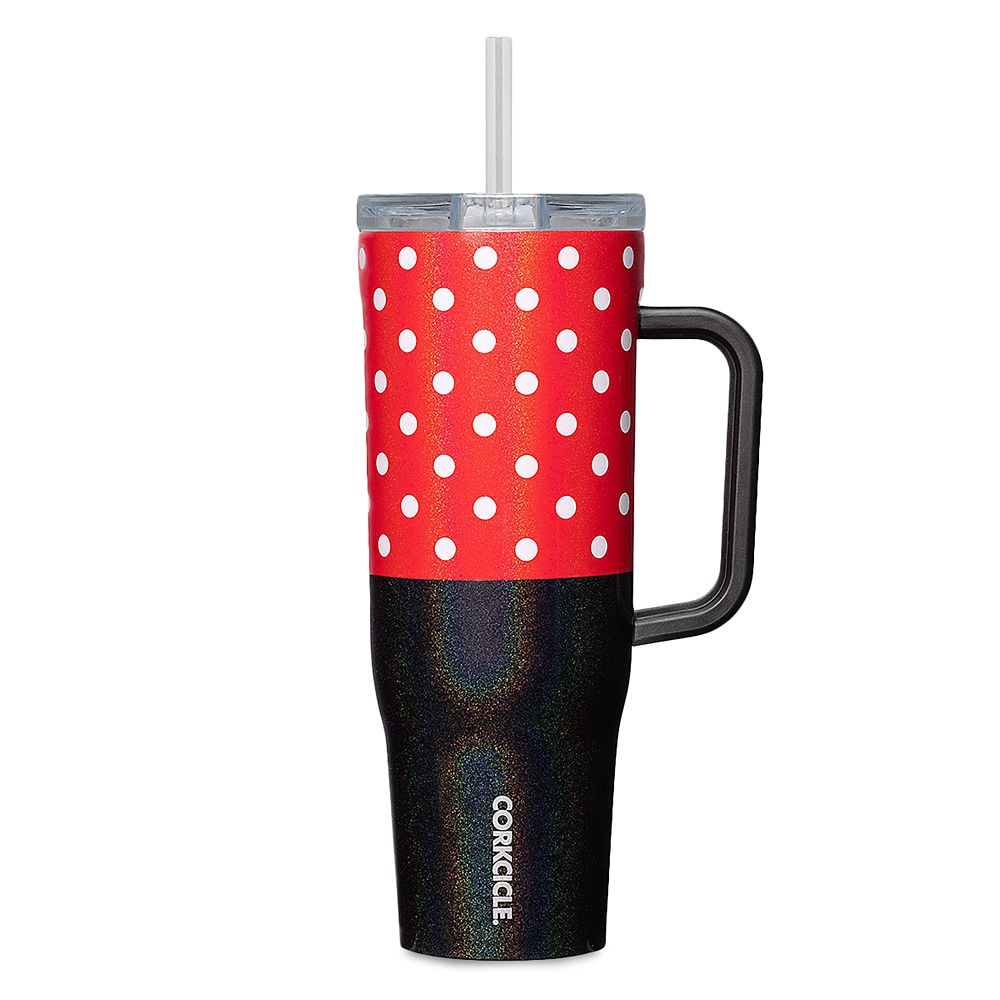 Other - 【取寄せ】 ディズニー Disney US公式商品 ミニーマウス ミニー ドット ストロー カップ コップ 食器 クルーザー 自転車 おもちゃ 玩具 ストロー付き Tシャツ 服 水玉模様 ステンレス製 水玉 コークシクル タンブラー [並行輸入品] Minnie Mouse Polka Dot Stainless S