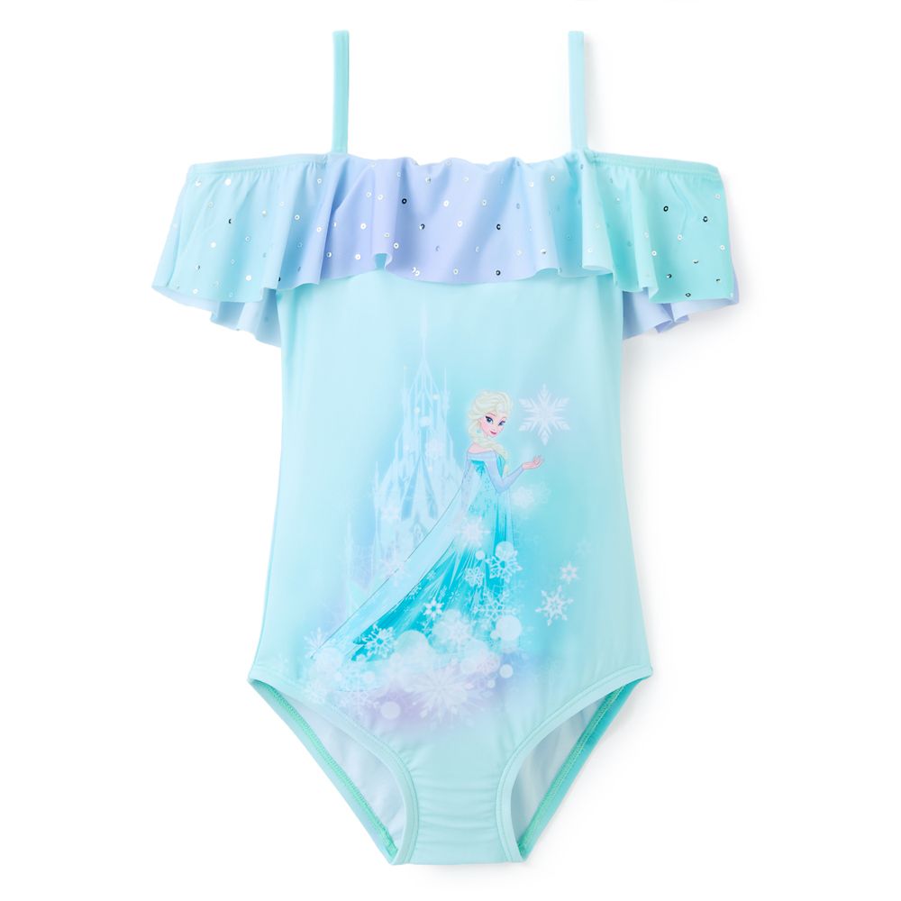 Rakuten - 【取寄せ】 ディズニー Disney US公式商品 アナと雪の女王 アナ雪 アナ エルサ プリンセス 女の子 ガールズ 子供 水着 スイムウェア 女の子用 子供用 服 [並行輸入品] Elsa Swimsuit for Girls ? Frozen グッズ ストア プレゼント ギフト 誕生日 人気