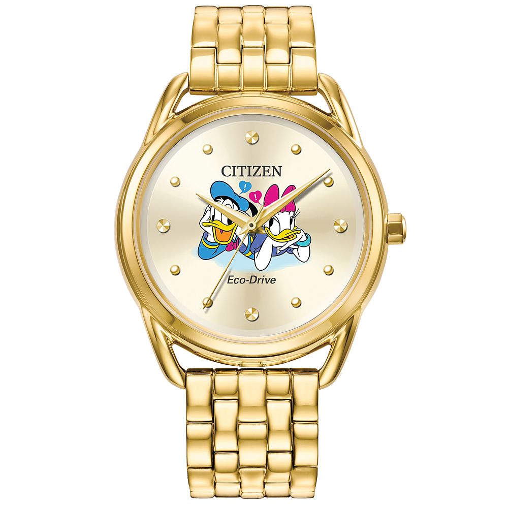 【取寄せ】 ディズニー Disney US公式商品 デイジーダック デイジー Daisy Duck ドナルドダック ドナルド Donald 大人用 大人 腕時計 時計 シチズン 並行輸入品 Donald and Daisy Duck Watch for Adults by Citizen Exclusive グッズ ストア プレゼント ギフト 誕