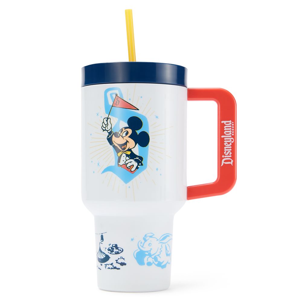 Rakuten - 【取寄せ】 ディズニー Disney US公式商品 ミッキーマウス ミッキー ディズニーランド ストロー カップ コップ 食器 ストロー付き [並行輸入品] Mickey Mouse and Friends 34 oz.Travel Cup with Straw ? Disneyland 70th Anniversary グッズ ストア プレゼント ギフ
