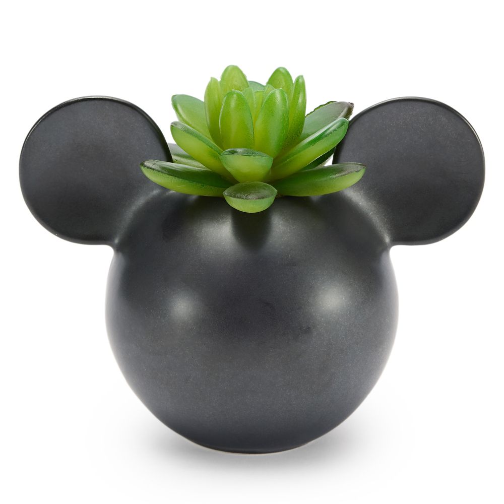 Rakuten - 【取寄せ】 ディズニー Disney US公式商品 ミッキーマウス ミッキー セラミック製 ホルダー 植木鉢 観葉植物用 [並行輸入品] Mickey Mouse Icon Faux Succulent Ceramic Holder グッズ ストア プレゼント ギフト 誕生日 人気
