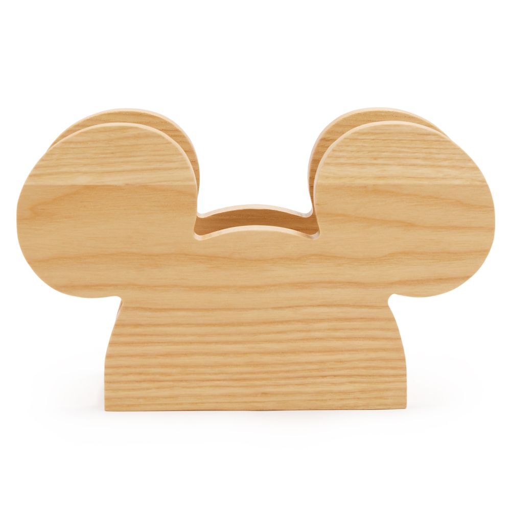 Rakuten - 【取寄せ】 ディズニー Disney US公式商品 ミッキーマウス ミッキー クロス ナプキン 布巾 手拭 ホルダー 木 木製 [並行輸入品] Mickey Mouse Icon Wooden Napkin Holder グッズ ストア プレゼント ギフト 誕生日 人気
