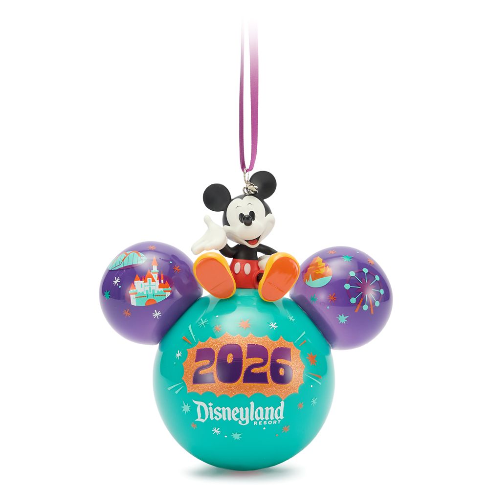 Rakuten - 【取寄せ】 ディズニー Disney US公式商品 ミッキーマウス ミッキー ディズニーランド オーナメント クリスマスツリー 飾り デコレーション グラス ガラス ボール [並行輸入品] Mickey Mouse Icon Glass Ball Ornament ??Disneyland 2026 グッズ ストア プレゼント