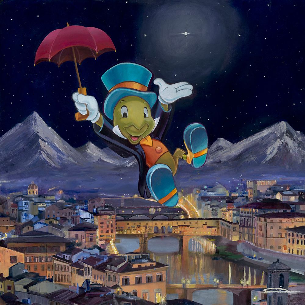 樂天商城 - 【取寄せ】 ディズニー Disney US公式商品 ピノキオ ジミニークリケット Jiminy Cricket ドリーム ピン コレクターグッズ おもちゃ 限定版 限定 キャンバス キャンバスアート 絵画 絵 アート インテリア 壁 装飾 デザイン [並行輸入品] Jiminy Cricket ''As Dreamers D