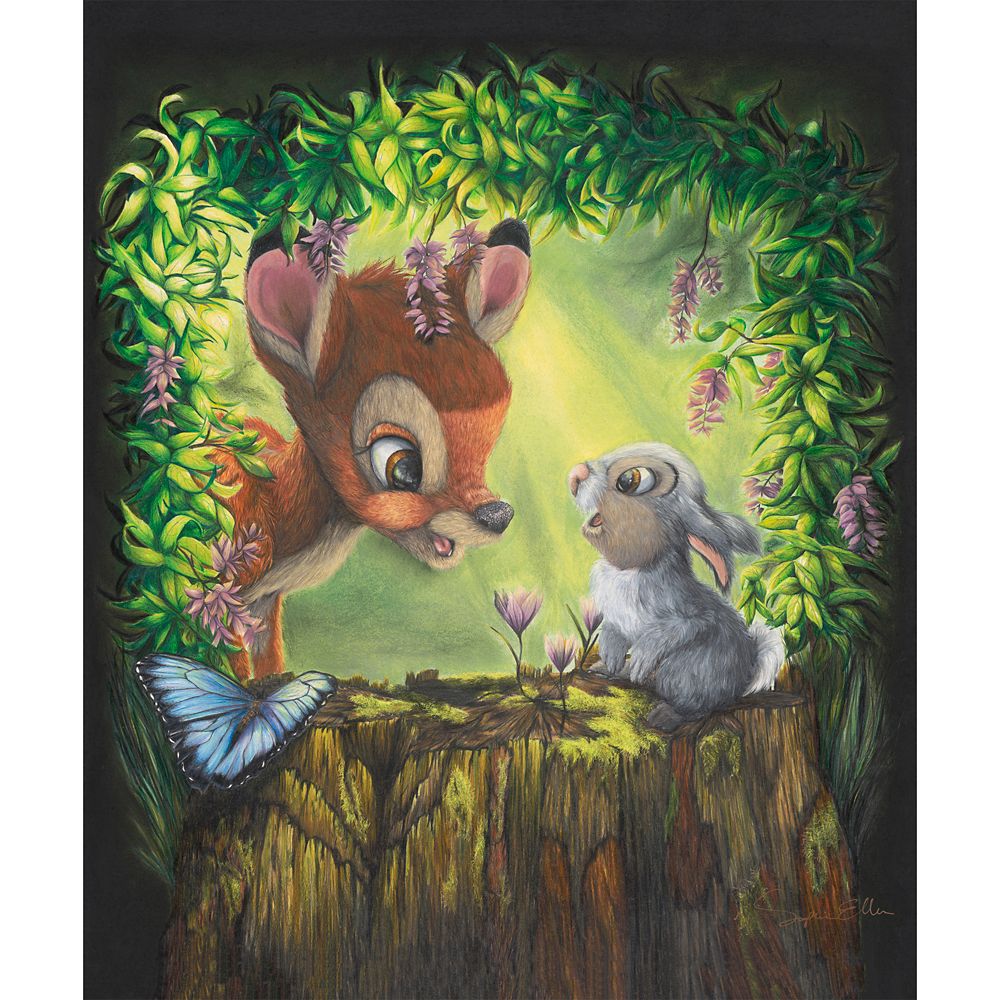 乐天商城 - 【取寄せ】 ディズニー Disney US公式商品 バンビ Bambi 限定版 限定 キャンバス キャンバスアート 絵画 絵 アート インテリア 壁 装飾 デザイン [並行輸入品] Bambi ''Forest Friends'' Gallery Wrapped Canvas by Sophie Ellen ? Limited Edition グッズ ストア プ