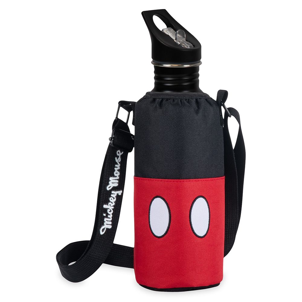 Rakuten - 【取寄せ】 ディズニー Disney US公式商品 ミッキーマウス ミッキー 水筒 ウォーターボトル トートバッグ バック 鞄 かばん 手提げ Tシャツ 服 ボトル ステンレス製 クーラートート 保温性能 [並行輸入品] Mickey Mouse Stainless Steel Water Bottle and Cooler Tote