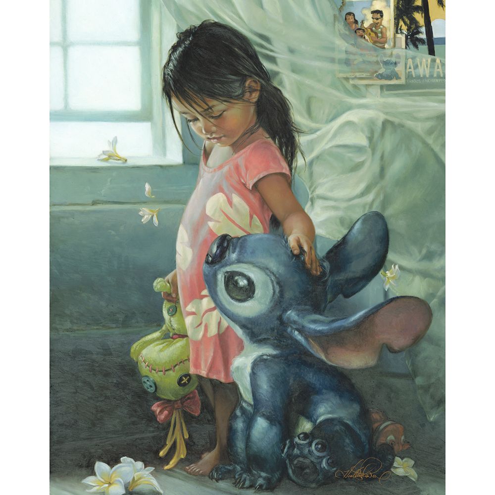 樂天商城 - 【取寄せ】 ディズニー Disney US公式商品 スティッチ リロとスティッチ リロ 限定版 限定 キャンバス キャンバスアート 絵画 絵 アート インテリア 壁 装飾 デザイン [並行輸入品] Lilo & Stitch ''Ohana Means Family'' Gallery Wrapped Canvas by Heather Edwards
